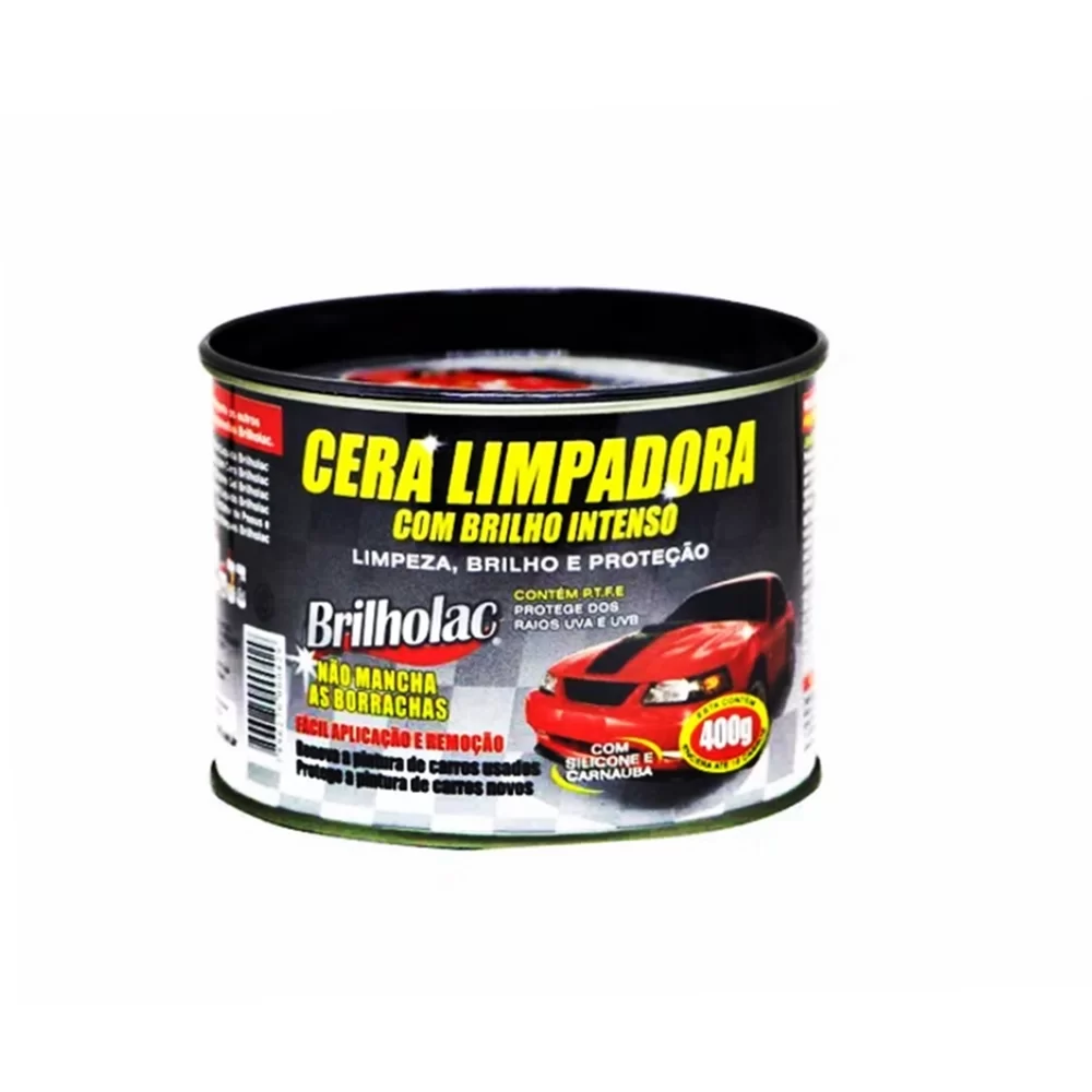 Cera limpadora automotiva Brilholac 400g